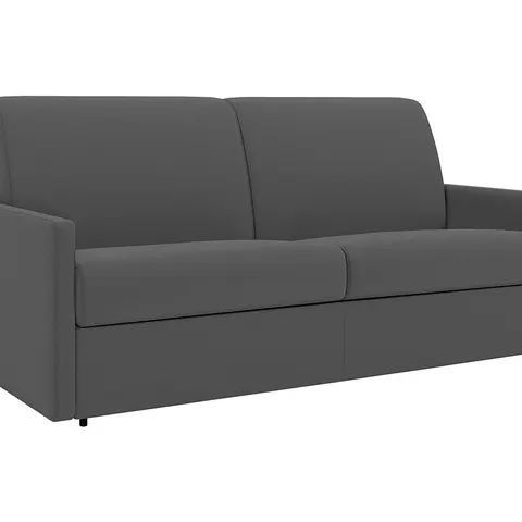 vente-unique.com Canapé convertible polyester 3 places gris 170x97x223cm – image 1