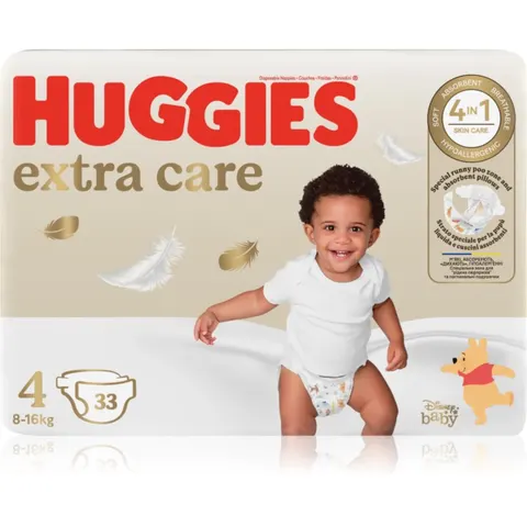 Huggies Extra Care Taglia 4 - 33 Pannolini – immagine 1
