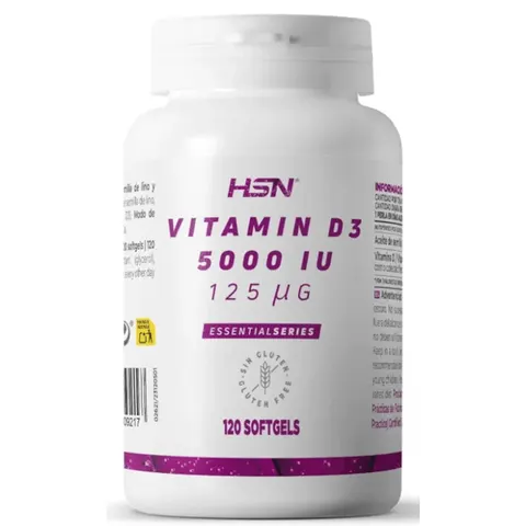 HSN Vitamina D3 5000UI 120 Perlas – imagen 1