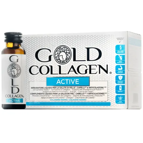 Gold Collagen Active 10 Ampollas – imagen 1
