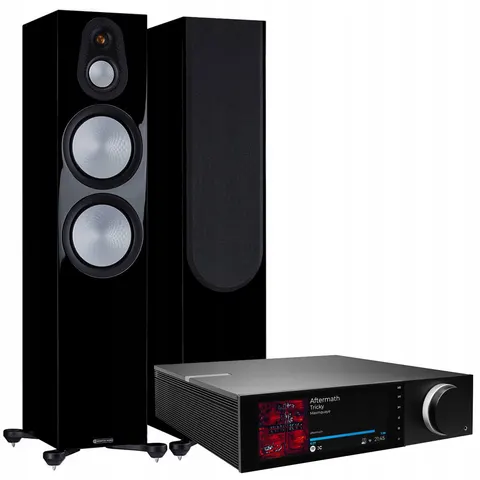 Monitor Audio Silver 500 7G Kolumna Podłogowa Black Gloss – zdjęcie 1