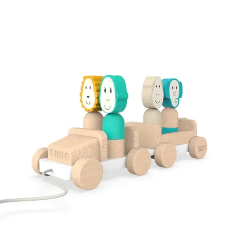 Matchstick Monkey Safari Jeep squeaky toy 1 pc – image 1