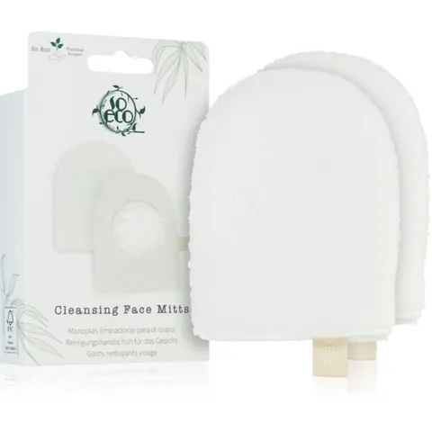 So Eco Cleansing Face Mitts makeup remover glove – image 1