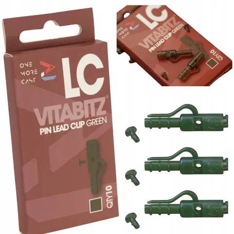 Lead Clip One More Cast Vitabitz Pin Lead Clips Green – zdjęcie 1