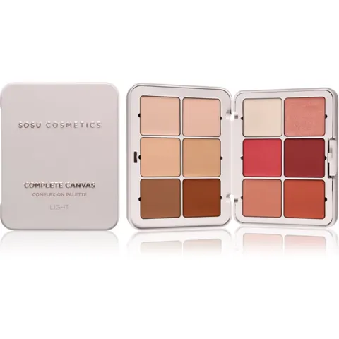 SOSU Cosmetics Complete Canvas Complexion Palette Multifunctionele Palette voor het Gezicht Tint Light 26.4 g – afbeelding 1