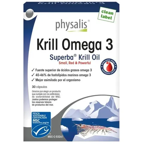 Physalis Krill Omega 3 30 Cápsulas – imagen 1
