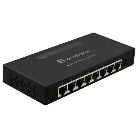 Switch 8 Puertos Gigabit Ethernet - GEU-0822 - LEVELONE – imagen 1