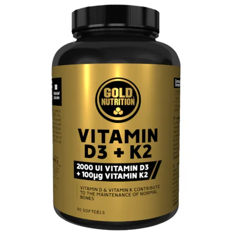 GoldNutrition Vitamina D3+K2 90 Cápsulas – imagen 1