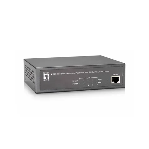 LevelOne Switch 5 Puertos 10/100Mbps FEP-0511- LEVEL ONE – imagen 1