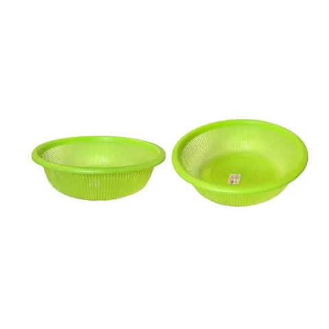 Plastic Strainer Fruit Washing Drainer Basket Assorted Colours – image 1