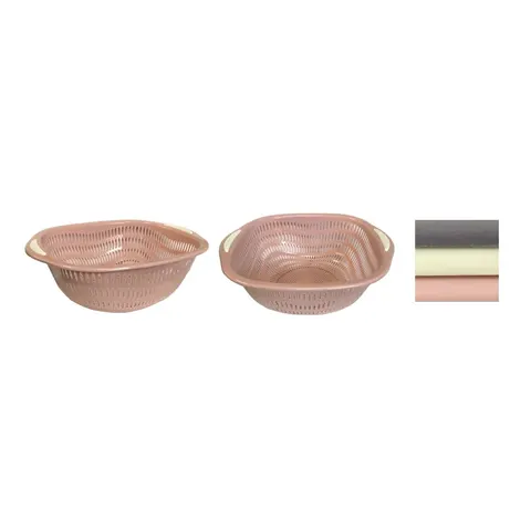 Plastic Strainer Drainer Colander Basket Assorted Colours – S0672316218 – image 1