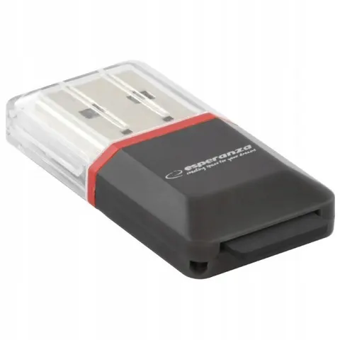 Esperanza Czytnik Kart Micro Sd Usb Czarny Esperanza – zdjęcie 1