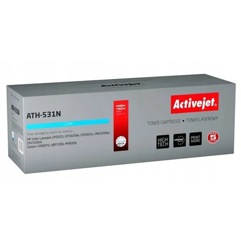 Tóner compatible HP ATH-531N (cian) - ACTIVEJET – imagen 1