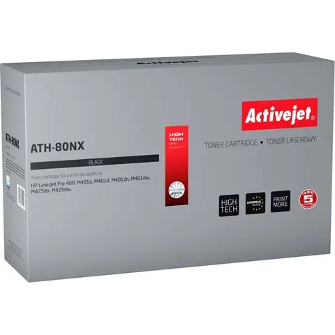 Tóner compatible HP ATH-80NX (negro) - ACTIVEJET – imagen 1