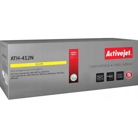 Tóner compatible HP ATH-412N (amarillo) - ACTIVEJET – imagen 1