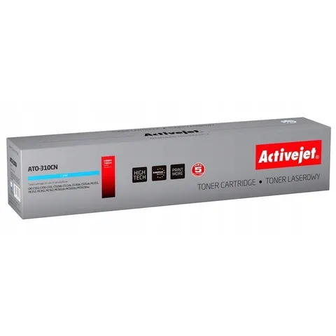 Tóner compatible Oki ATO-310CN (cian) - ACTIVEJET – imagen 1
