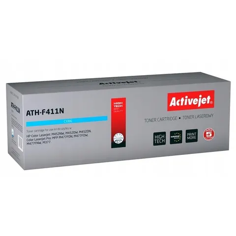 Tóner compatible HP ATH-F411N (cian) - ACTIVEJET – imagen 1