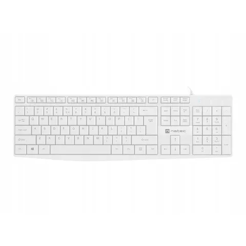Toetsenbord Natec Nautilus US Lay-out WIT – afbeelding 1