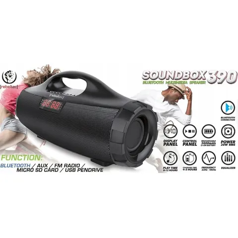 Rebeltec Głośnik Bluetooth SoundBox 390 – zdjęcie 1