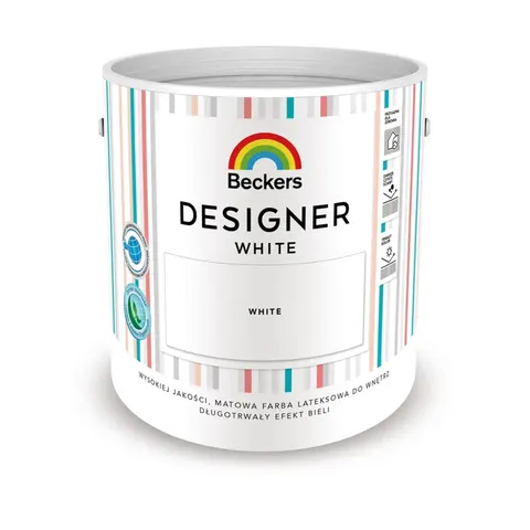 Farba Beckers Designer White Biały 2.5 l – zdjęcie 1