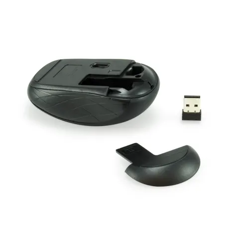 Equip Optische Mini Maus kabellos, schwarz – Bild 1