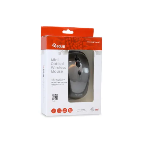 Equip Optische Mini Maus kabellos, grau – Bild 1
