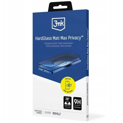 3mk Apple Iphone 17 Pro Max HardGlass Matt Max Privacy – zdjęcie 1