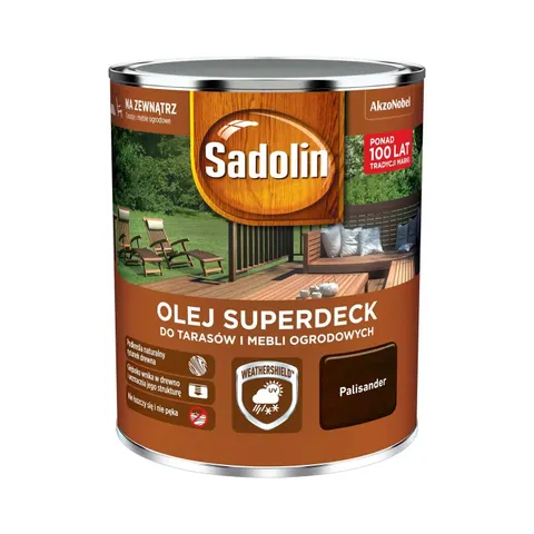 Olej do tarasów SUPERDECK 0.75 l Palisander SADOLIN – zdjęcie 1
