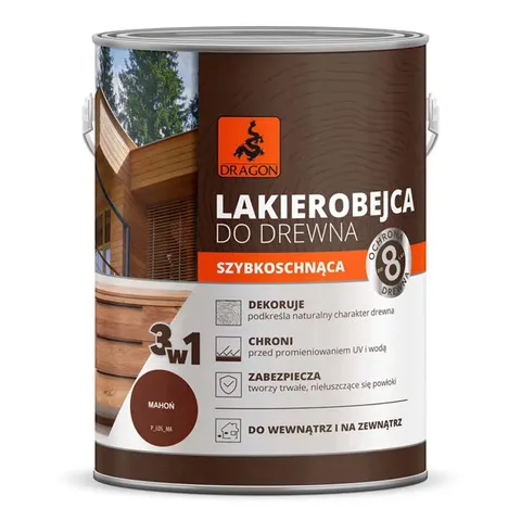 Dragon Lakierobejca szybkoschnąca mahoń 2,5l – zdjęcie 1