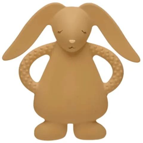 Moonie Natural Teether Rabbit bijtring Cappucino 1 st – afbeelding 1