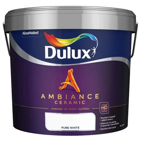 Farba Dulux Ambiance Ceramic pure white 9L – zdjęcie 1