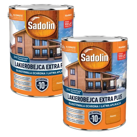 Lakierobejca Extra Plus Pinia 4.5 l Sadolin – Piniowy – zdjęcie 1