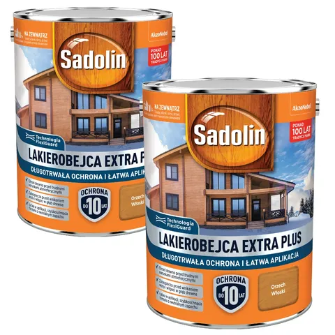 Lakierobejca Extra Plus Orzech włoski 4.5 l Sadolin – zdjęcie 1