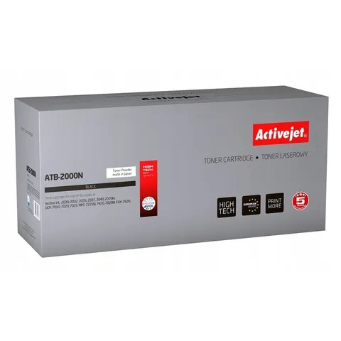 Tóner compatible Brother ATB-2000N (negro) - ACTIVEJET – imagen 1