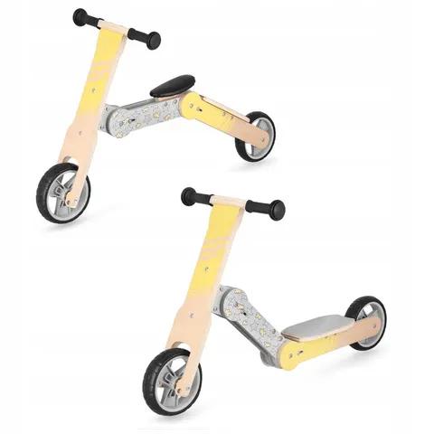 Spokey Woo-ride Multi 2in1 Loopfiets Geel Jongen – afbeelding 1