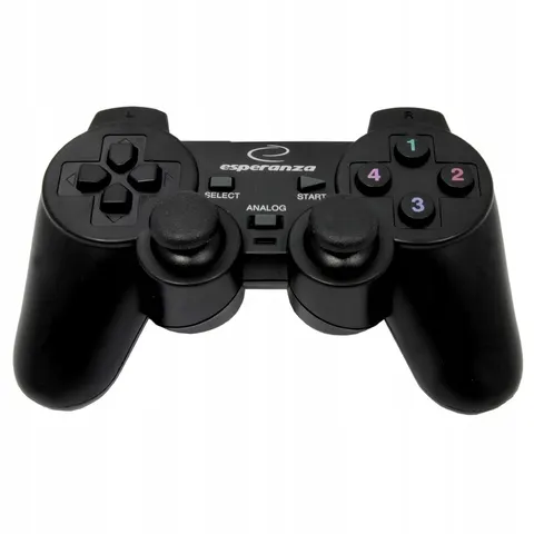 Esperanza Warrior Gamepad PC USB schwarz Gaming-Controller (1 St) – Bild 1