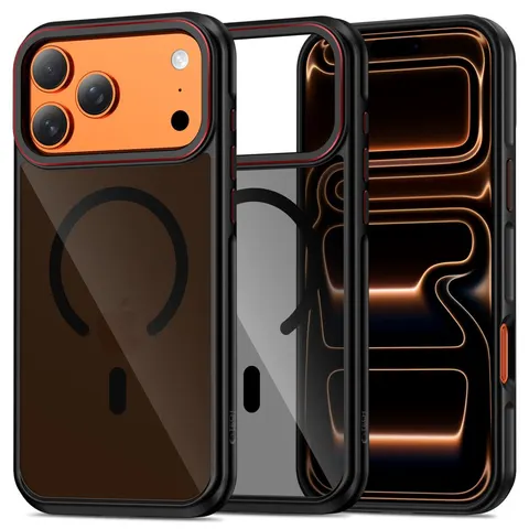 Tech-protect Maghybrid Magsafe Iphone 17 Pro Max Black/red – zdjęcie 1