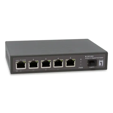 LevelOne Switch 6 Puertos 10/100/1000Mbps GEP-0625 - LEVEL ONE – imagen 1