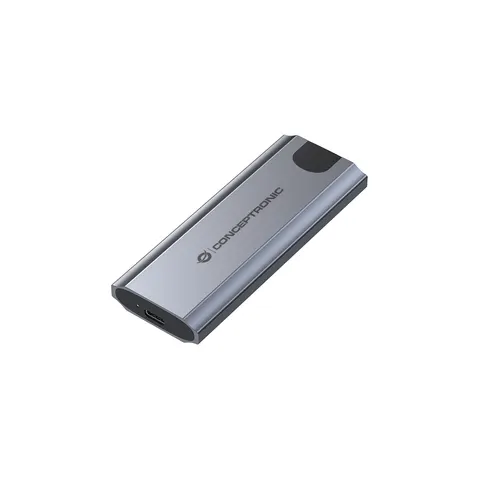 CONCEPTRONIC SSD Gehäuse M-Key M.2->M/B+M-Key/USB-C3.2 gr – Bild 1