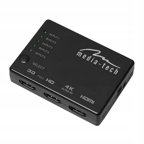 Media-tech Przełącznik Hdmi Switch 4K MT5207 – zdjęcie 1