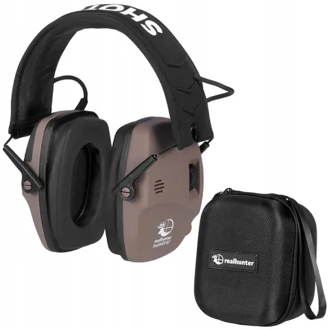 Słuchawki RealHunter Active ProSHOT Bt brązowe – zdjęcie 1