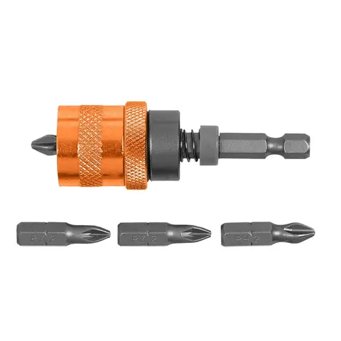 5x Magnetische bitadapter 1/4" HEX 65 mm - Set – afbeelding 1