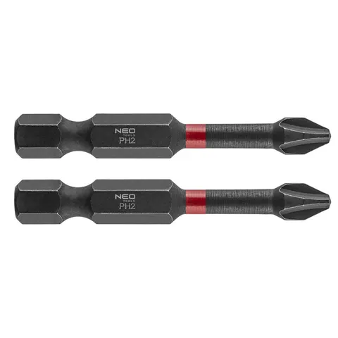 NEO TOOLS Slagbits PH2 x 50 mm - 2 Stuks – afbeelding 1