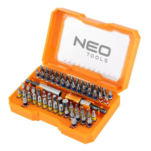 NEO TOOLS Bitset 60 Delen met Magnetische Houder – afbeelding 1
