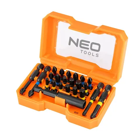 NEO TOOLS Bitset 23-delig - Impactbits & verlenger – afbeelding 1