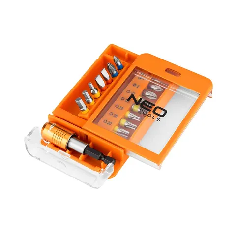NEO TOOLS Bitset 15 Delen met Magnetische Houder – afbeelding 1