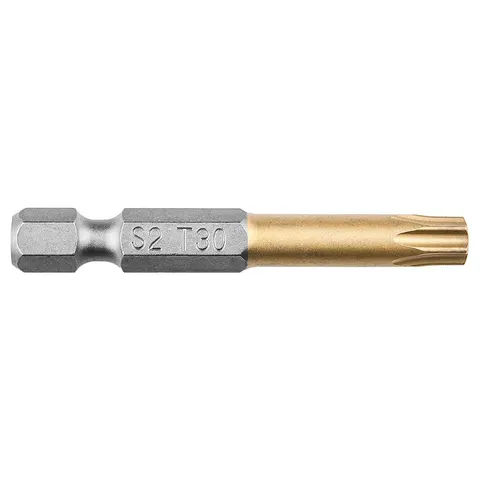 NEO TOOLS TX30 Schroefbit 50mm 1/4" HEX S2 TiN Staal – afbeelding 1