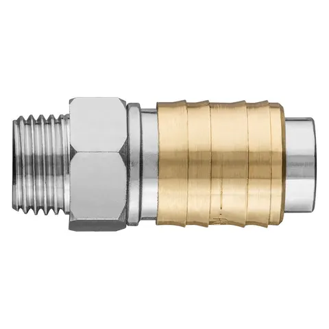 NEO - Compressor Accessoire - Snelkoppeling - Roestvrij - M 3/8" – afbeelding 1