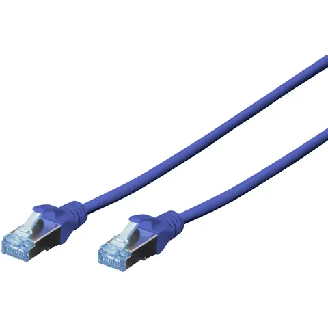 DIGITUS Patchkabel Kat. 5e, SF/UTP, 0,5 m, blau – Bild 1