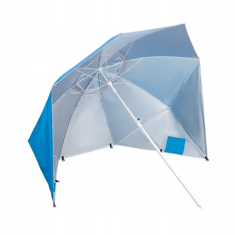 NILS Camp Strandparasol - 220 cm - Blauw – afbeelding 1